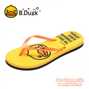 chanclas bduck amarillas